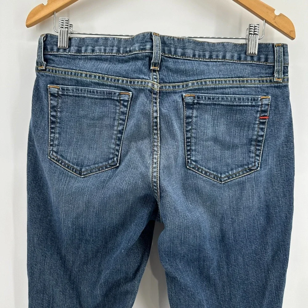 GAP Jeans Womens 10 Long Blue Denim Long & Lean Bootcut Leg Stretch Outdoor